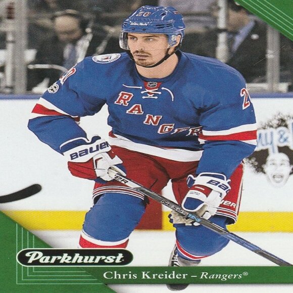 Chris Kreider New York Rangers NHL Hockey Card Collection - 9 Card Set - Picture 7 of 10
